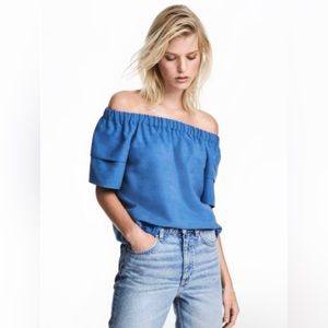 H&M off the shoulder shirt
